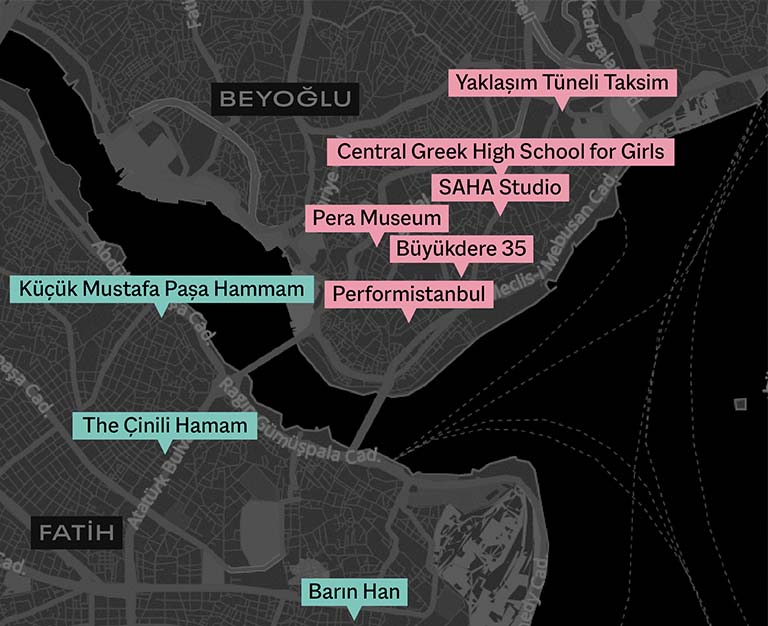 Venues of the 17th Istanbul Biennial